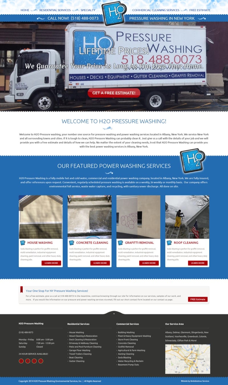 H20 Pressure Washing - Ambidextrous Services H20 Pressure Washing