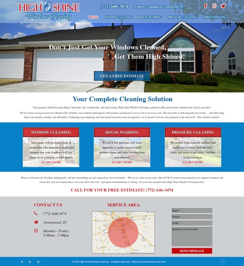 High Shine Window Cleaning - Ambidextrous Services High Shine Window Cleaning