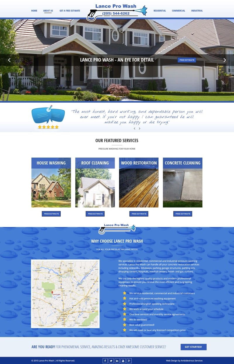 Lance Pro Wash - Ambidextrous Services Lance Pro Wash